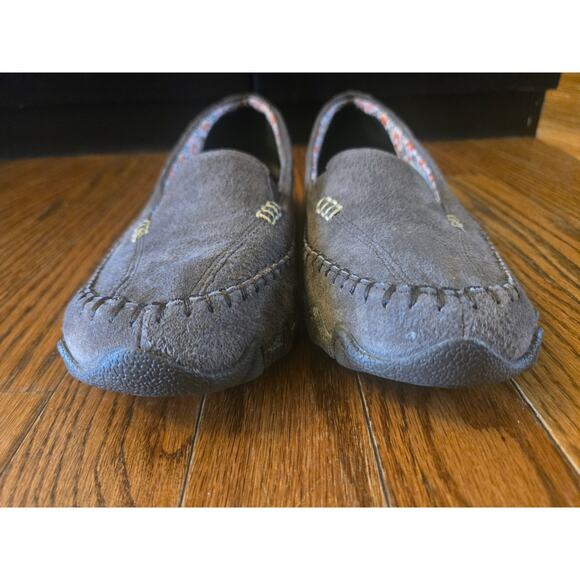 Skechers Relaxed Fit Air-Cooled Memory Foam Brown Suede Slip-On Shoes Size 6.5 - Picture 7 of 11